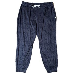 Vuori Performance Joggers Women Drawstring Charcoal Shibori Print XXL Athleisure